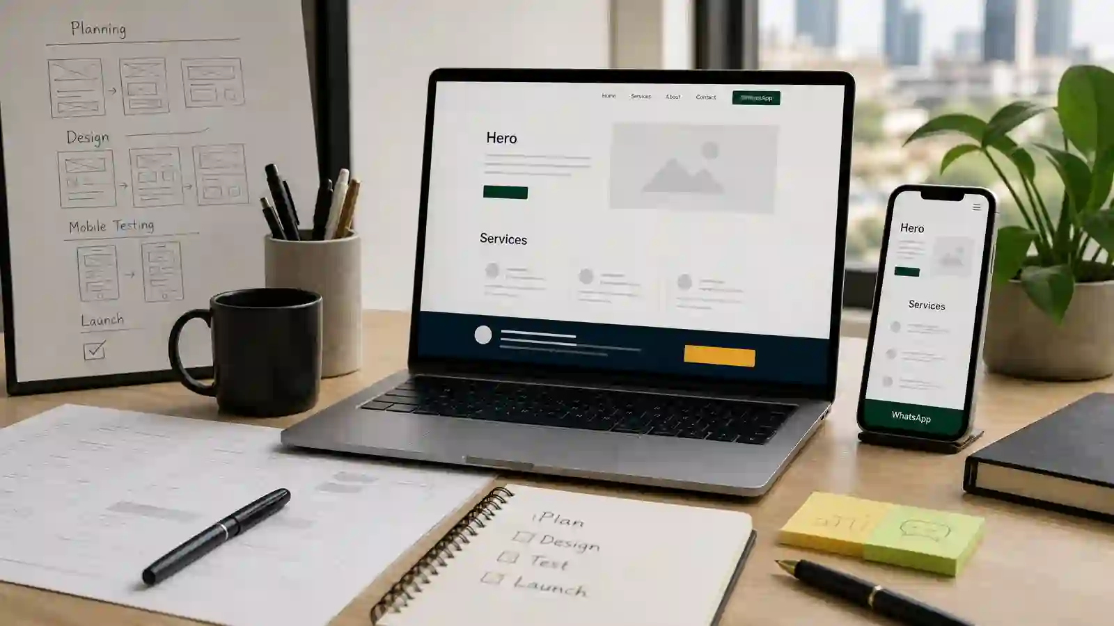 Professional website design process for businesses in Kenya