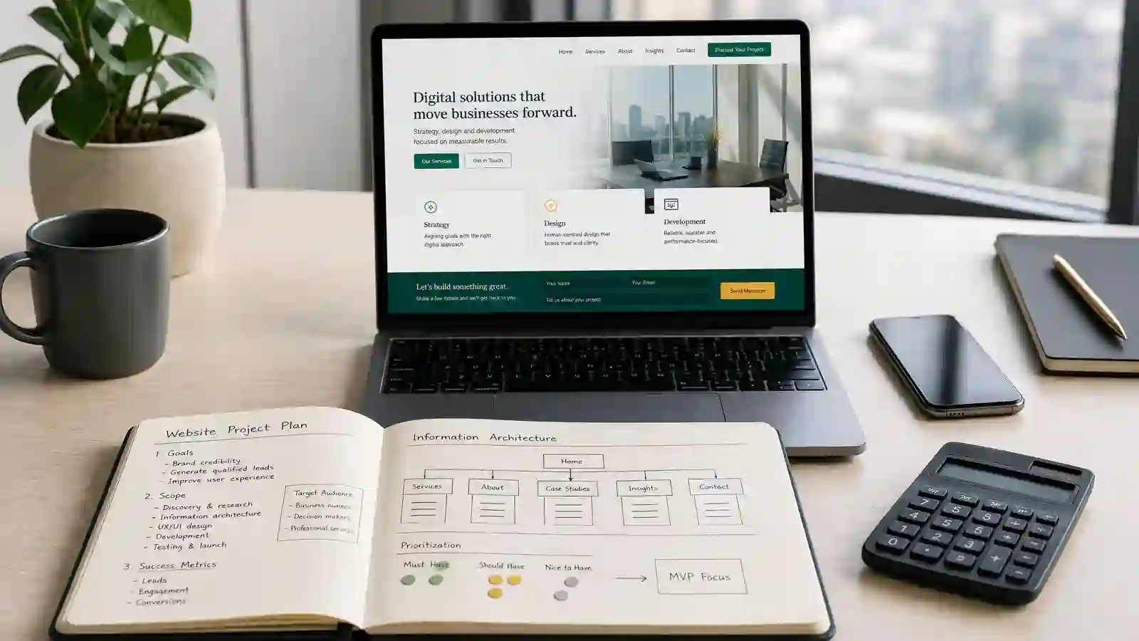 Planning the cost and scope of a professional business website in Kenya