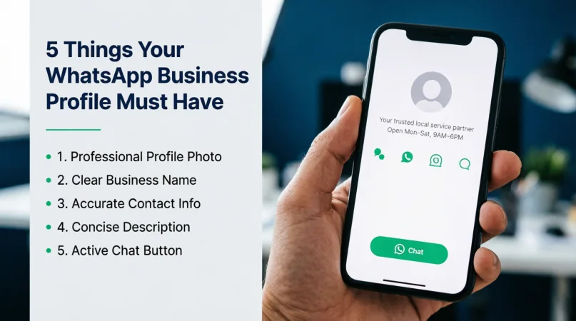 Professional WhatsApp Business profile and customer enquiry setup